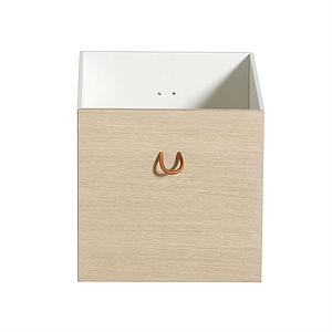 2 cajones almacenamiento WOOD Oliver Furniture blanco-roble
