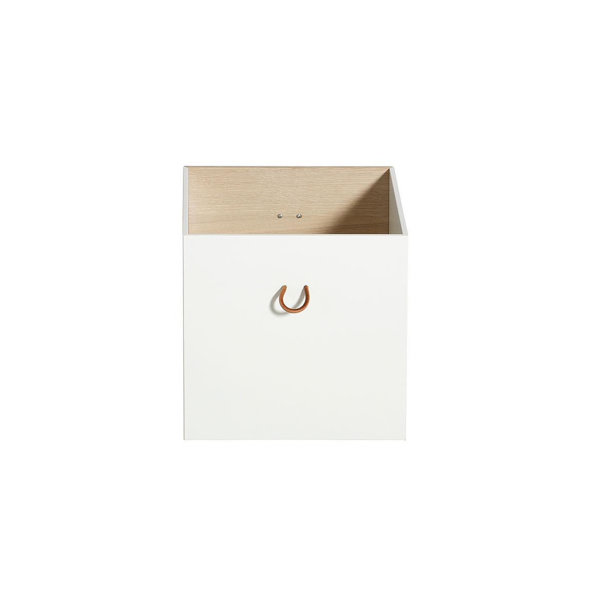 3 cajones almacenamiento WOOD Oliver Furniture roble-blanco