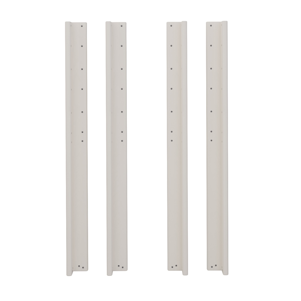 4 postes angulares de 125cm DELUXE De Breuyn blancos