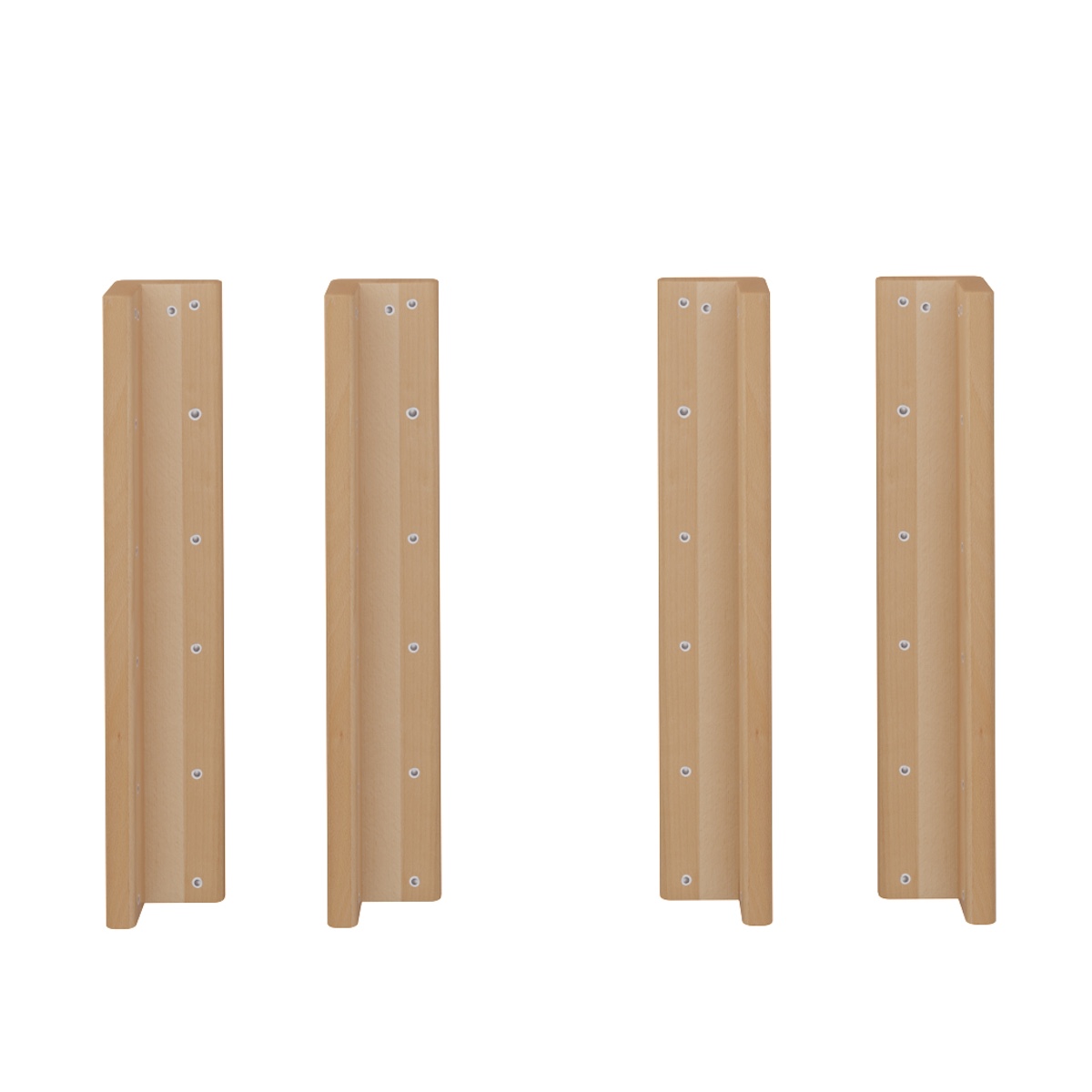 4 postes angulares de 57cm DELUXE De Breuyn aceitado natural