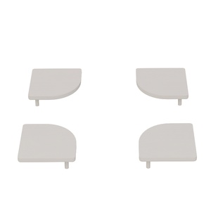 4 x poste de cache DELUXE De Breuyn blanco