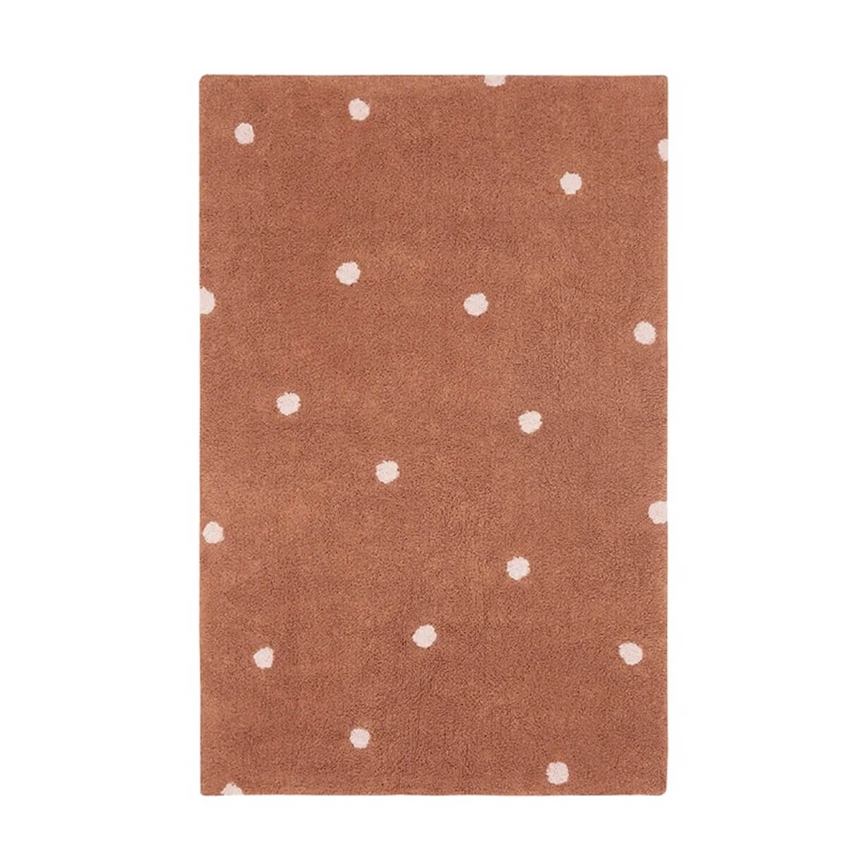Alfombra 100x150cm MINI DOT Lorena Canals chestnut