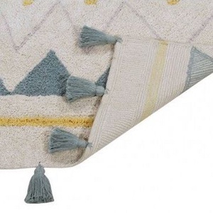 Alfombra 120x160cm AZTECA Lorena Canals natural-vintage blue
