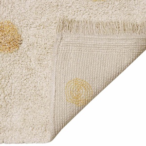Alfombra 120x160cm HIPPY DOTS Lorena Canals natural-honey