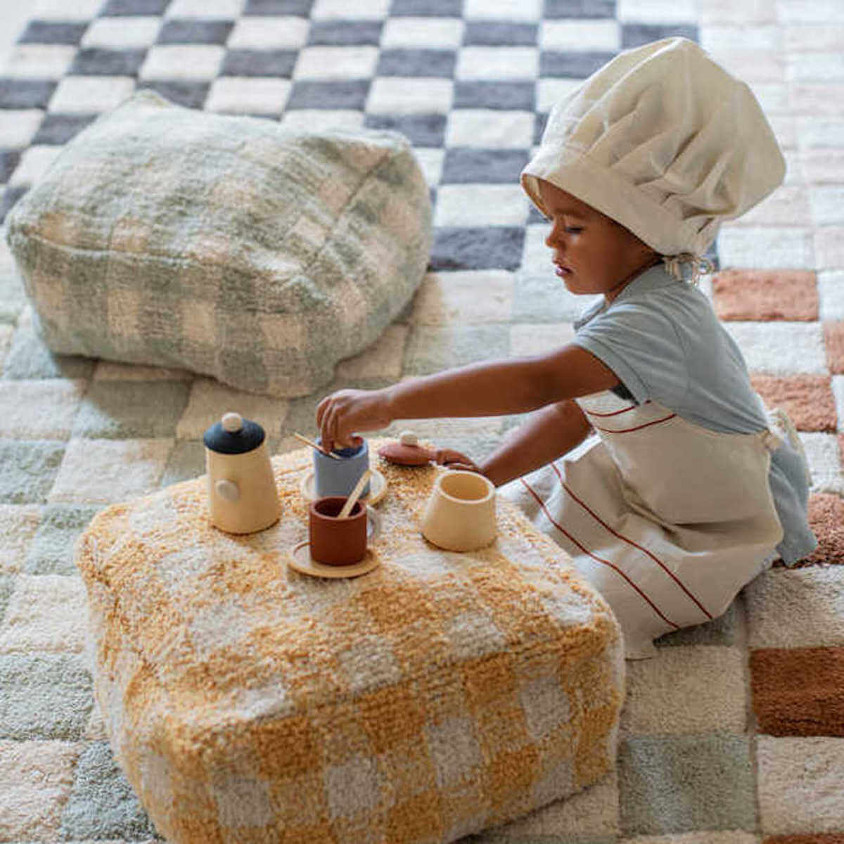 Alfombra 120x160cm KITCHEN TILES Lorena Canals blue sage