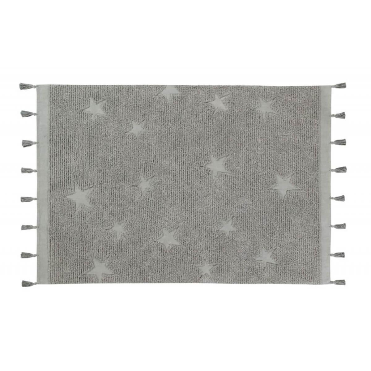 Alfombra 120X175cm HIPPY STARS Lorena Canals grey