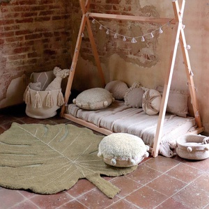 Alfombra 120x180cm MONSTERA Lorena Canals olive