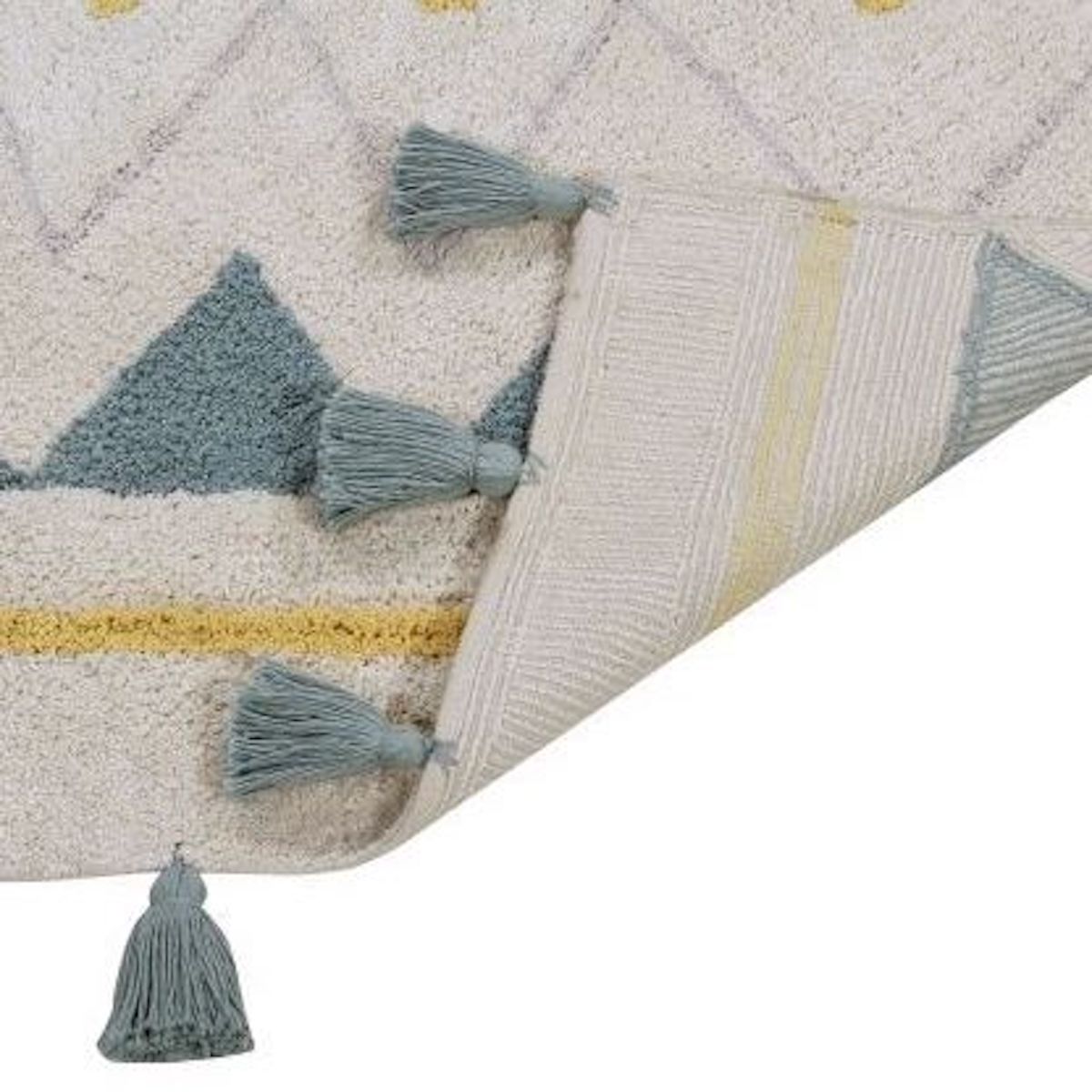Alfombra 140x200cm AZTECA Lorena Canals natural-vintage blue