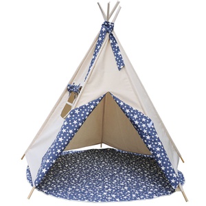 Alfombra infantil tipi ESTRELLAS Abitare kids Blue jeans