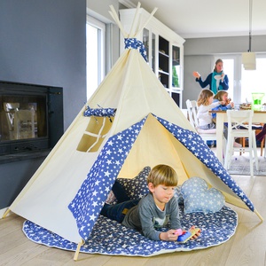 Alfombra infantil tipi ESTRELLAS Abitare kids Blue jeans