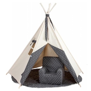 Alfombra infantil Tipi STARS gris