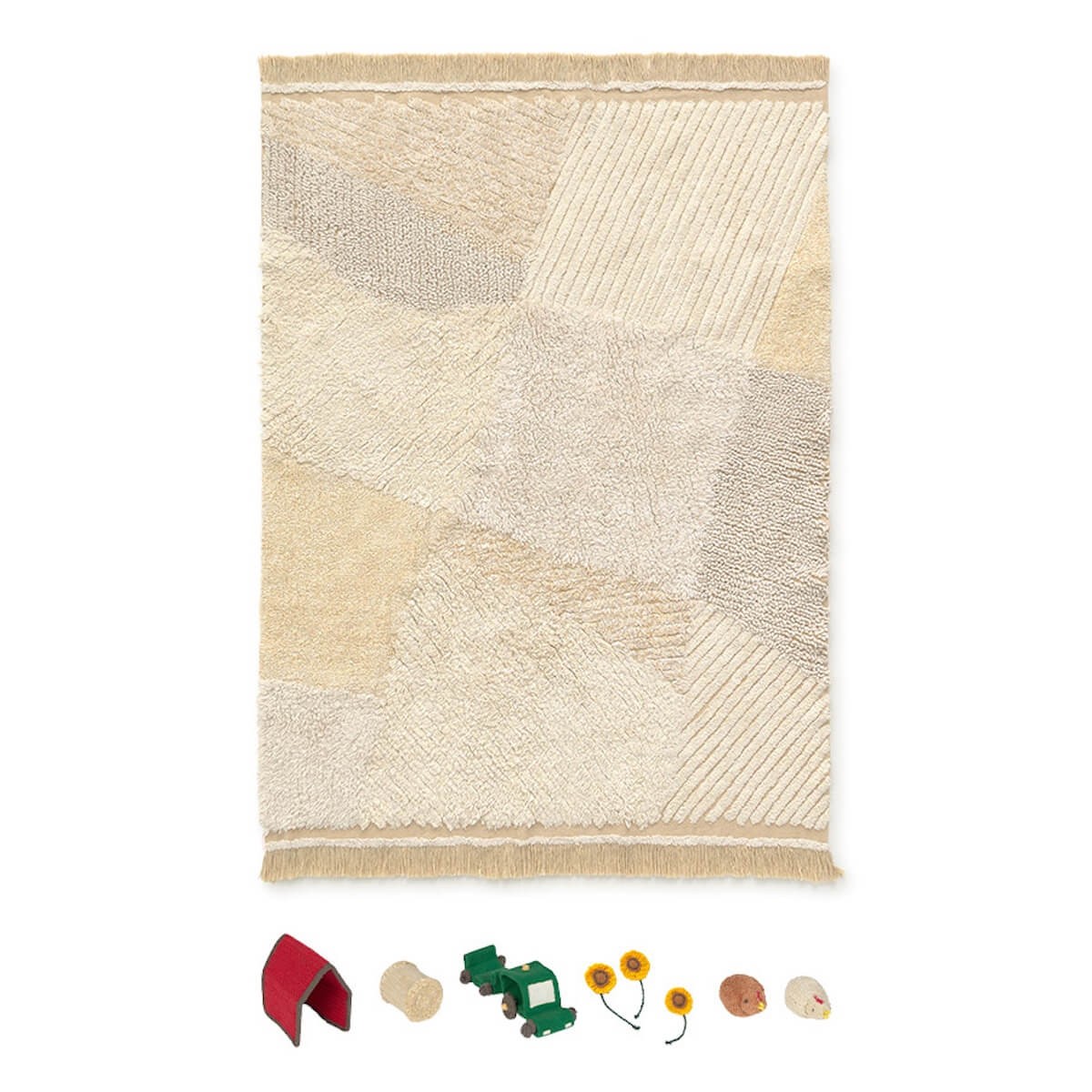 Alfombra juegos 120x170cm FARM FIELDS Lorena Canals
