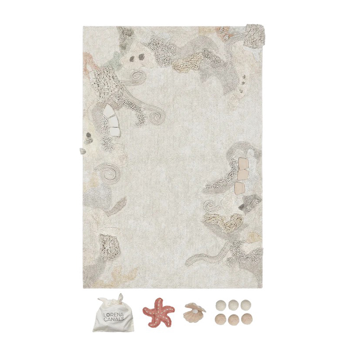 Alfombra juegos 140x200cm SEA WONDERS Lorena Canals Seabed