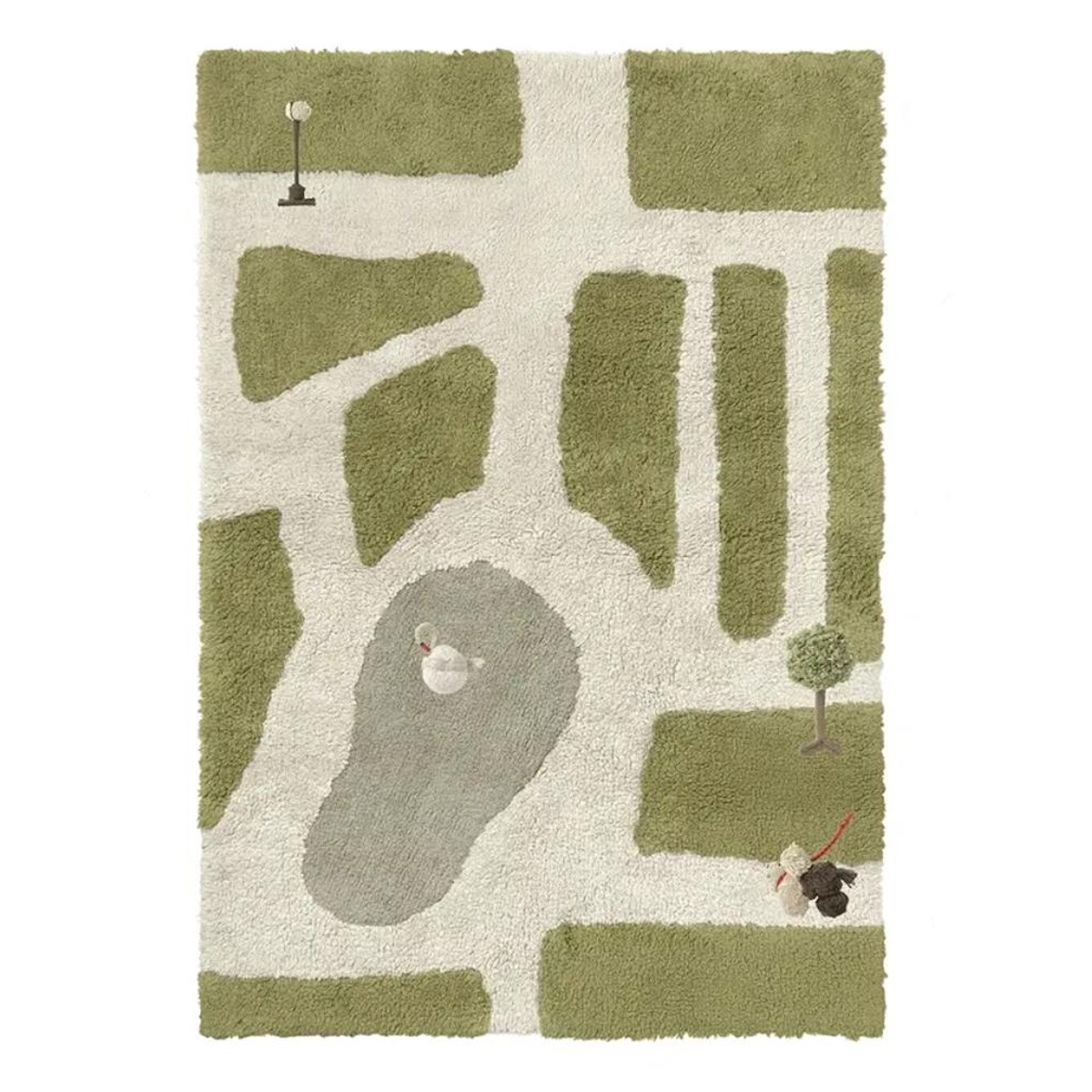 Alfombra juegos 90x130cm HYDE PARK Wouf Wouf Lorena Canals