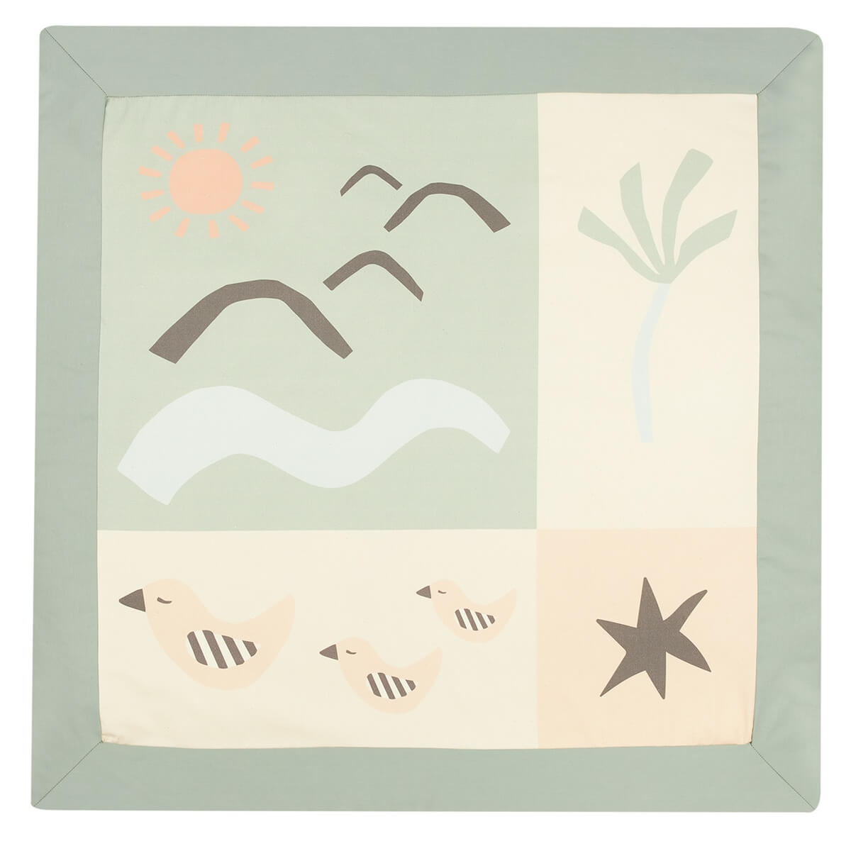 Alfombra juegos cuadrada PLAYGROUND Nobodinoz Birdy