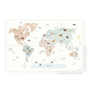 Alfombra juegos puzzle EVA Play&go Worldmap Colour