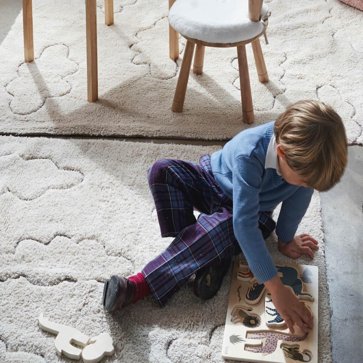 Alfombra lavable RugCycled 90x130cm CLOUDS Lorena Canals