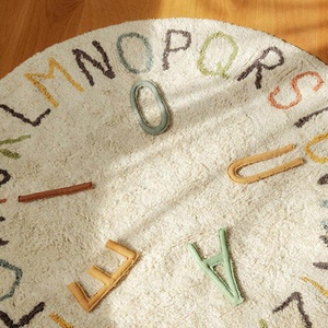 Alfombra redonda 120cm ABC COLOR Y LETRAS Lorena Canals