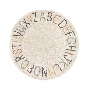Alfombra redonda 120cm ABC COLOR Y LETRAS Lorena Canals