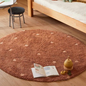 Alfombra redonda 140cm DOT Lorena Canals chestnut
