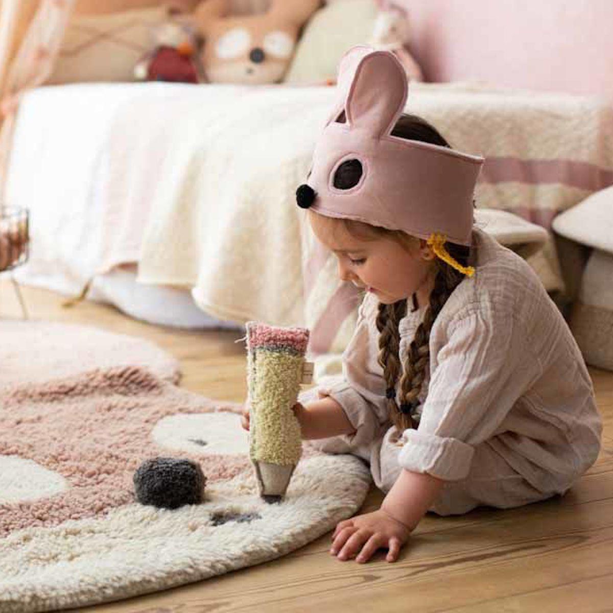 Alfombra Woolable 120x120cm MISS MIGHTY MOUSE Lorena Canals