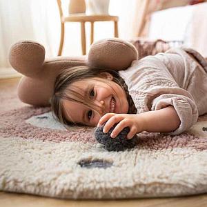 Alfombra Woolable 120x120cm MISS MIGHTY MOUSE Lorena Canals