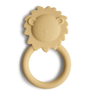 Anillo dentición LION Mushie Soft Yellow