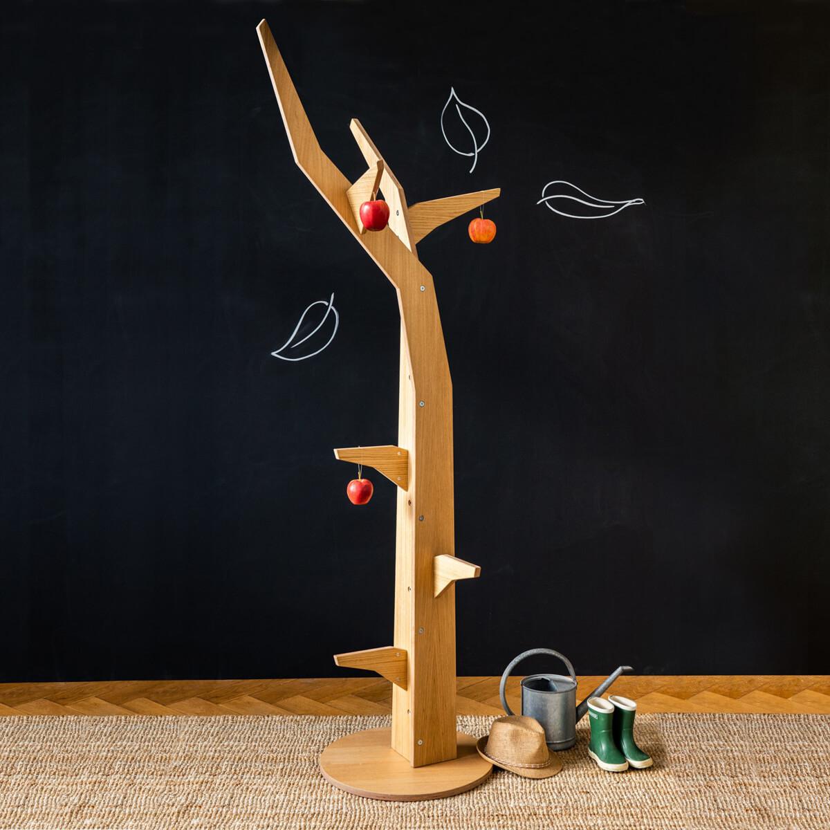 Árbol perchero KASVA multiplex chapa roble aceitado