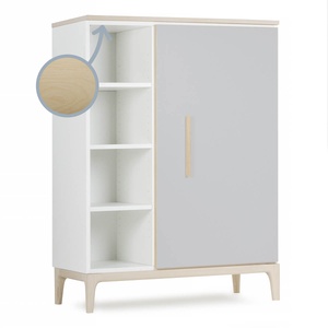 Armario 120 cm 1 puerta NADO Curve acabado fresno manhattan grey