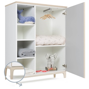 Armario 120 cm 1 puerta NADO Curve acabado fresno manhattan grey