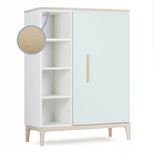 Armario 120 cm 1 puerta NADO Curve acabado fresno mint