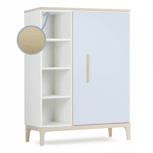 Armario 120 cm 1 puerta NADO Curve acabado fresno sky blue