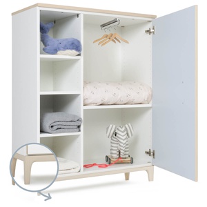 Armario 120 cm 1 puerta NADO Curve acabado fresno sky blue