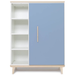 Armario 120 cm 1 puerta NADO Retro acabado fresno capri blue