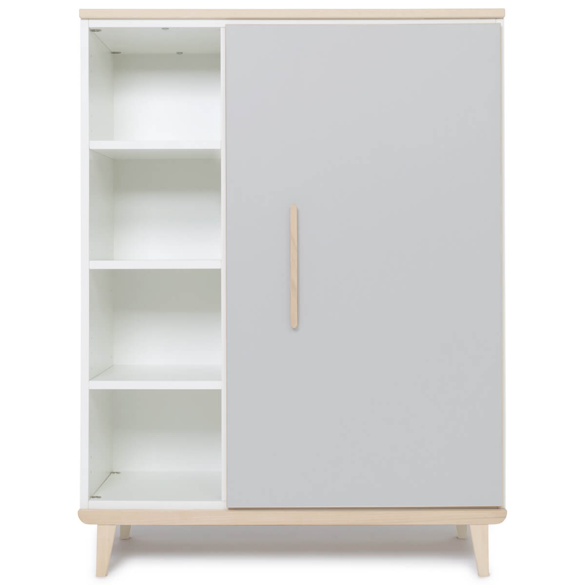 Armario 120 cm 1 puerta NADO Retro acabado fresno manhattan grey