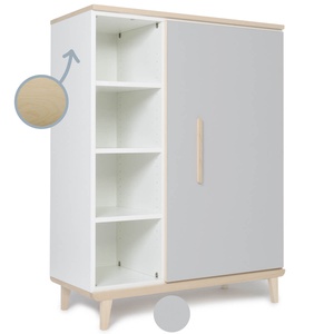 Armario 120 cm 1 puerta NADO Retro acabado fresno manhattan grey