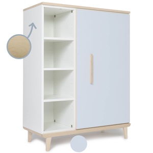 Armario 120 cm 1 puerta NADO Retro acabado fresno sky blue