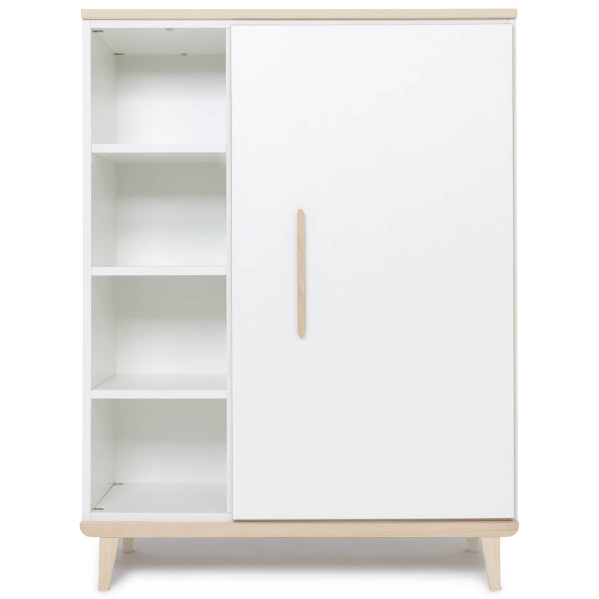 Armario 120 cm 1 puerta NADO Retro acabado fresno white