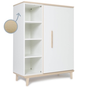 Armario 120 cm 1 puerta NADO Retro acabado fresno white