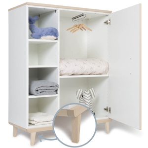Armario 120 cm 1 puerta NADO Retro acabado fresno white
