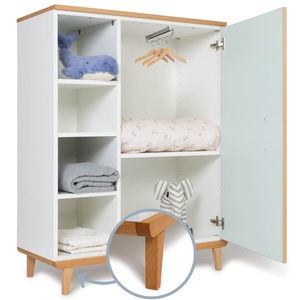 Armario 120 cm 1 puerta NADO Retro acabado haya mint