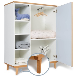 Armario 120 cm 1 puerta NADO Retro acabado haya sky blue