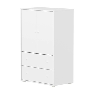 Armario 120cm 2 puertas 2 cajones SAGA Flexa blanco-blanco