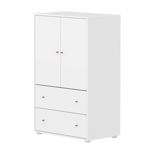 Armario 120cm 2 puertas 2 cajones SAGA Flexa blanco-roble