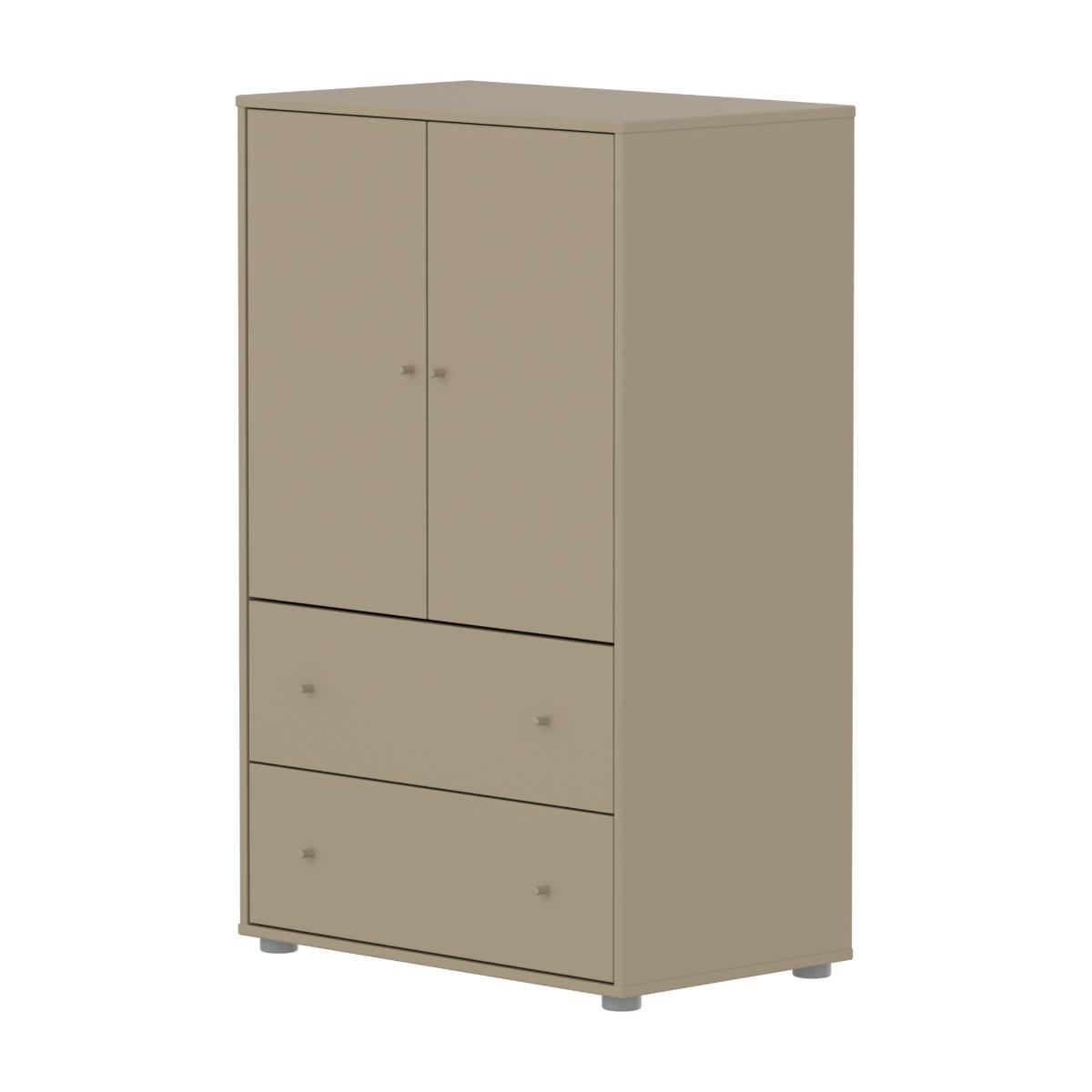 Armario 120cm 2 puertas 2 cajones SAGA Flexa oat-oat