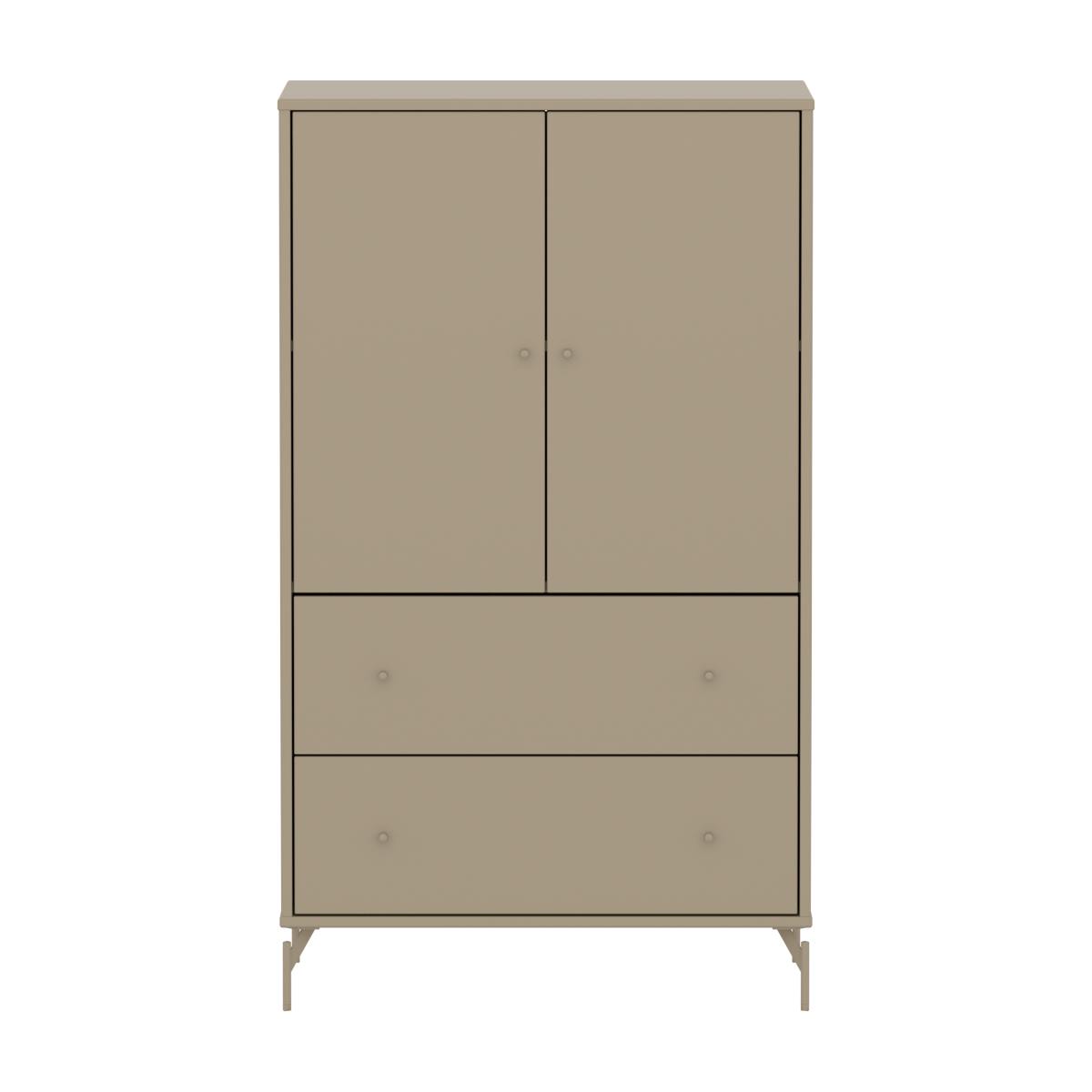 Armario 130cm 2 puertas 2 cajones-patas SAGA Flexa oat-oat