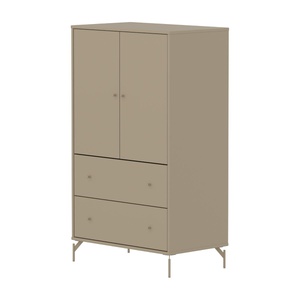 Armario 130cm 2 puertas 2 cajones-patas SAGA Flexa oat-oat