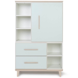 Armario 147 cm 1 puerta 2 cajones NADO Retro acabado fresno mint