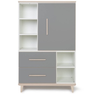 Armario 147 cm 1 puerta 2 cajones NADO Retro acabado fresno slate grey