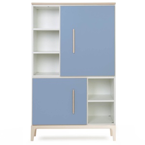 Armario 147 cm 2 puertas NADO Curve acabado fresno capri blue
